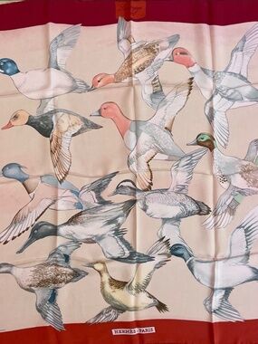Hermes 'Carré Sauvagine en vol' Silk Scarf